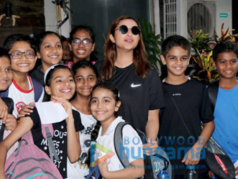 Photos: Parineeti Chopra snapped during badminton practice at Khar Gymkhana