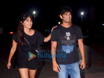 Photos: Rhea Chakraborty and Sushant Singh Rajput snapped at Dirty Buns at Kamala Mills