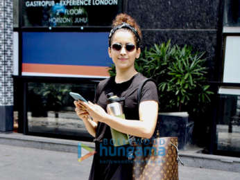 Photos: Sanya Malhotra snapped at I Think Fitness in Bandra