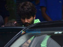 Photos: Shahid Kapoor and Mira Rajput snapped at Misha Kapoor’s playschool in Juhu