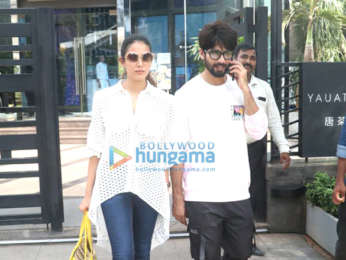 Photos: Shahid Kapoor and Mira Rajput spotted at Yauatcha in BKC