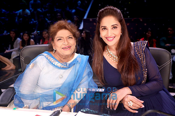 photos sonakshi sinha madhuri dixit and saroj khan snapped on sets of dance deewane 4