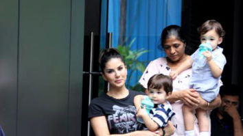 Photos: Sunny Leone snapped with her kids