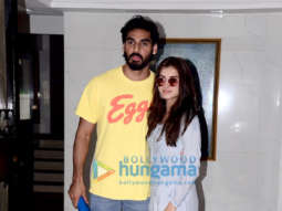 Photos: Tara Sutaria and Ahan Shetty snapped at Milan Luthria’s office