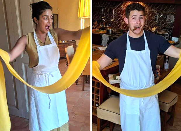 Priyanka Chopra and Nick Jonas have a romantic vacation in Italy; enjoy cooking pasta on date night