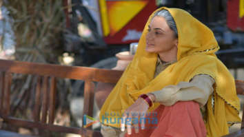 on the sets of the movie Saand Ki Aankh