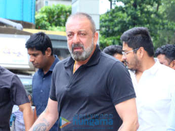 Photos: Sanjay Dutt and Manyata Dutt snapped attending the teaser launch of Prasthanam