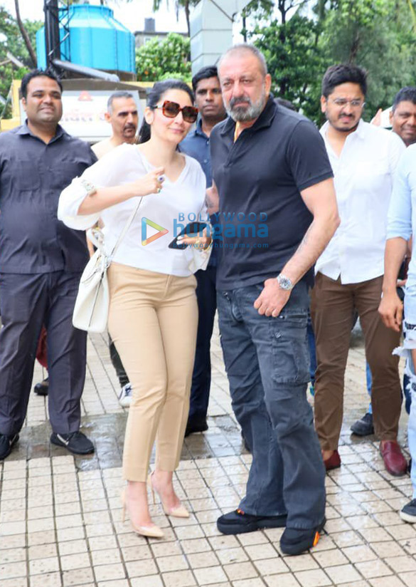 sanjay duttmanyata dutt snapped attending the teaser launch of prasthanam 6