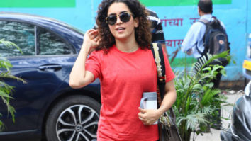 Sanya Malhotra spotted at Oscar hall in Andheri