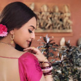 Sonakshi Sinha begins the next schedule of Dabangg 3 on a floral note!
