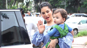 Sunny Leone spotted at play School