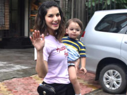 Sunny Leone with family spotted at Play School Fusion Juhu