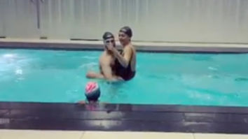 VIDEOS: Sushmita Sen and boyfriend Rohman Shawl enjoy during a pool day with her kids