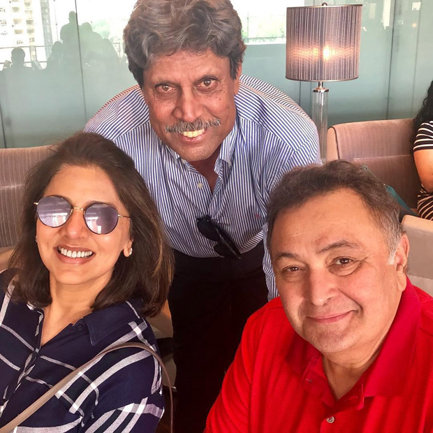 After Bollywood celebs, cricket legend Kapil Dev meets Rishi Kapoor and Neetu Kapoor in the U.S After Bollywood celebs, cricket legend Kapil Dev meets Rishi Kapoor and Neetu Kapoor in the U.S