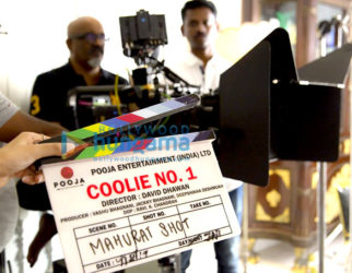 On The Sets From The Movie Coolie No. 1