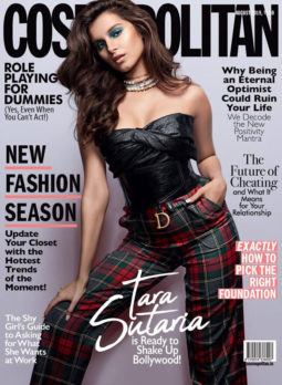Tara Sutaria on the cover of Cosmopolitan, Aug 2019