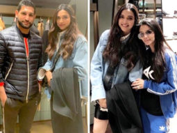 Deepika Padukone strikes a pose in London with British boxer Amir Khan and his wife Faryal in London
