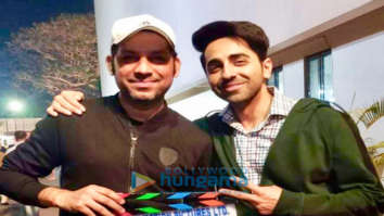 on the sets of the movie Dream Girl