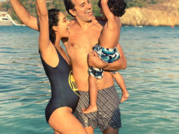 PARTY OF FOUR! Lisa Haydon announces her second pregnancy with an adorable photo with husband and son