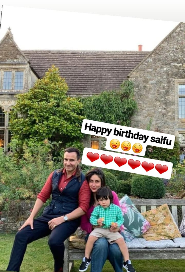 PHOTO ALERT: Saif Ali Khan celebrates his 49th birthday with Kareena Kapoor Khan and Taimur Ali Khan in London PHOTO ALERT: Saif Ali Khan celebrates his 49th birthday with Kareena Kapoor Khan and Taimur Ali Khan in London