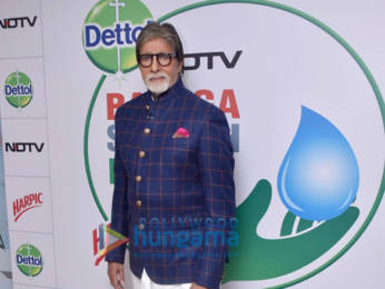 Photos: Amitabh Bachchan attends the launch of NDTV Dettol Banega Swachh India season 9