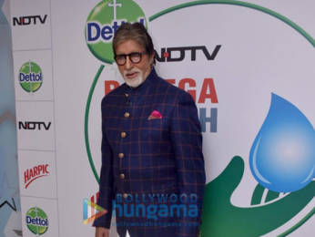 Photos: Amitabh Bachchan attends the launch of NDTV Dettol Banega Swachh India season 9