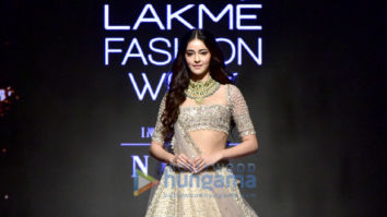 Photos: Ananya Panday, Chunky Panday and others walk the ramp as show stoppers at Lakme Fashion Week 2019 | Day 4