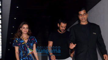 Photos: Dia Mirza snapped with friends at Hakkasan in Bandra