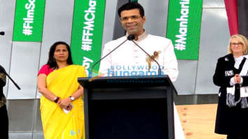Photos: Karan Johar snapped hoisting the Indian Flag in Melbourne