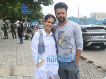Photos: Riteish Deshmukh and Genelia D’Souza spotted at BKC