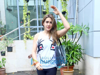 Photos: Sara Ali Khan and Varun Dhawan spotted at a dance class