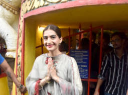 Photos: Sonam Kapoor Ahuja snapped at Shani Temple in Juhu