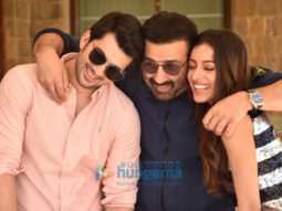 Photos: Sunny Deol, Karan Deol and Sahher Bambba snapped promoting their film Pal Pal Dil Ke Paas