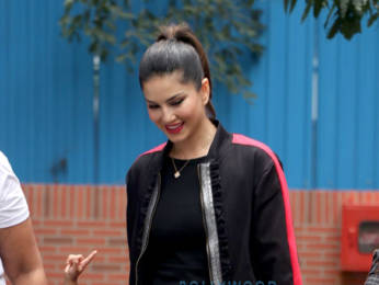 Photos: Sunny Leone snapped with her kids at play school in Juhu