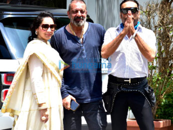 Photos: Team of Prasthanam snapped leaving to promote the film in Delhi