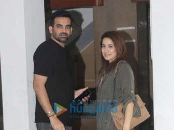 Photos: Zaheer Khan and Sagarika Ghatge snapped in Bandra
