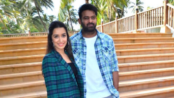Prabhas & Shraddha Kapoor spotted while promoting film Saaho