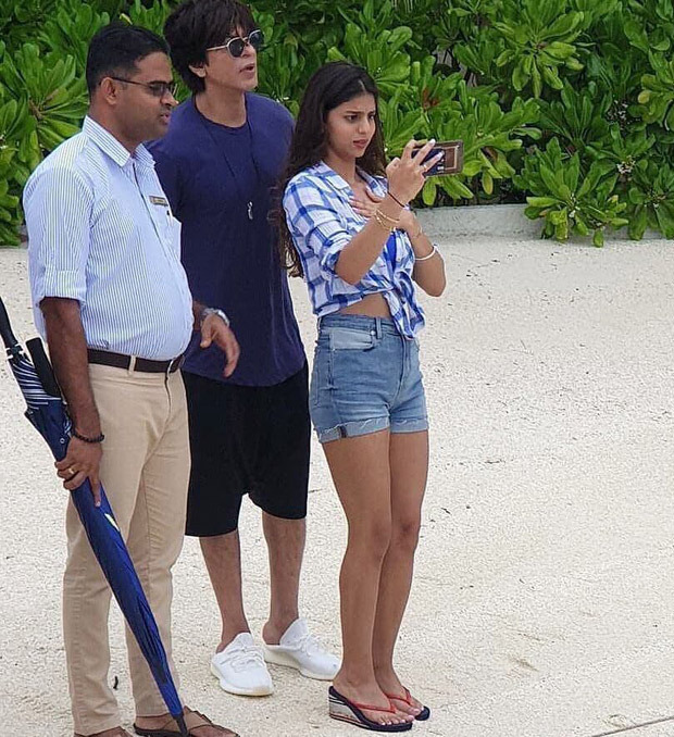 Shah Rukh Khan spends some quality time with daughter Suhana Khan and son AbRam