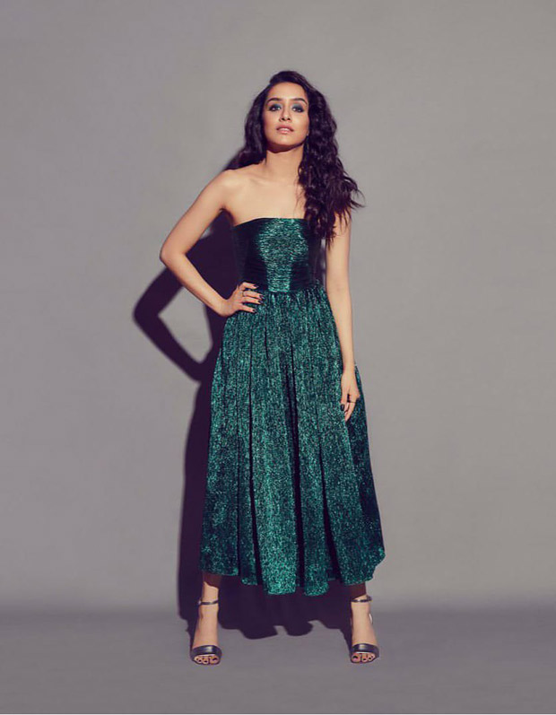 Shraddha Kapoor aces the glow and shine in emerald dress for Chhichhore promotions
