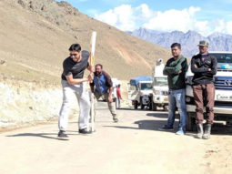Sidharth Malhotra enjoys a fun game of cricket on the sets of Shershaah