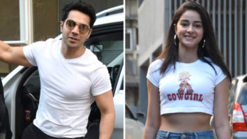 Varun Dhawan and Ananya Panday spotted at Ali Abbas Zafar office