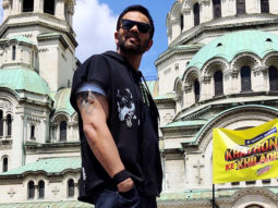 ‘Khatron Ke Khiladi’ host Rohit Shetty stands on top of a moving train