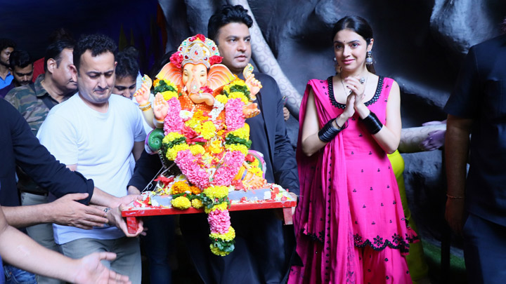 Bhushan Kumar and Divya Khosla Kumar T-Series Ganpati Visarjan | Part 1