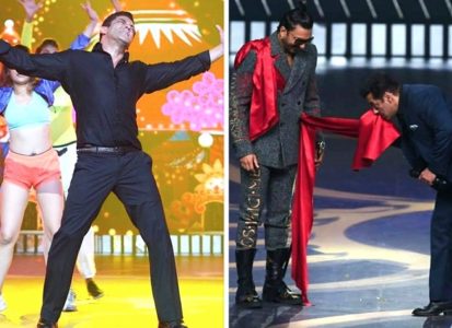 Salman Khan Wipes His Sweat From Ranveer Singh Outfit At IIFA Awards 2019 