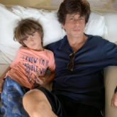 Shah Rukh Khan and Abram Khan bid adieu to Lord Ganesha during Ganpati Visarjan