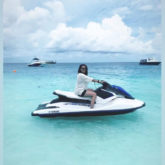PHOTOS & VIDEOS: Sonakshi Sinha learns to drive a speed boat in Maldives