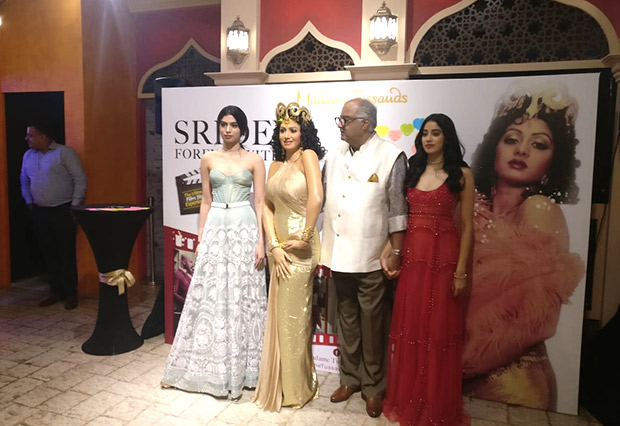 PHOTOS: Boney Kapoor, Janhvi Kapoor and Khushi Kapoor unveil Sridevi’s statue at Madame Tussauds Singapore PHOTOS: Boney Kapoor, Janhvi Kapoor and Khushi Kapoor unveil Sridevi’s statue at Madame Tussauds Singapore
