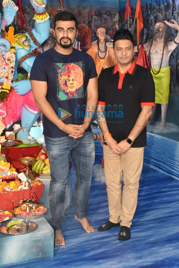 photos arjun kapoor bhushan kumar and others snapped attending the ganpati puja at the t series office 2