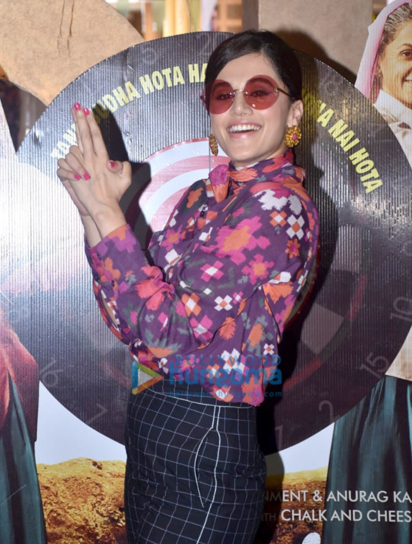 photos bhumi pednekar and taapsee pannu grace the trailer launch of saand ki aankh 4