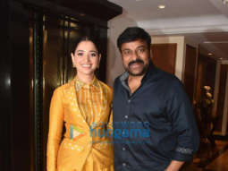 Photos: Chiranjeevi and Tamannaah Bhatia snapped at Taj Lands End while promoting their film Syeraa Narasimha Reddy Photos: Chiranjeevi and Tamannaah Bhatia snapped at Taj Lands End while promoting their film Syeraa Narasimha Reddy